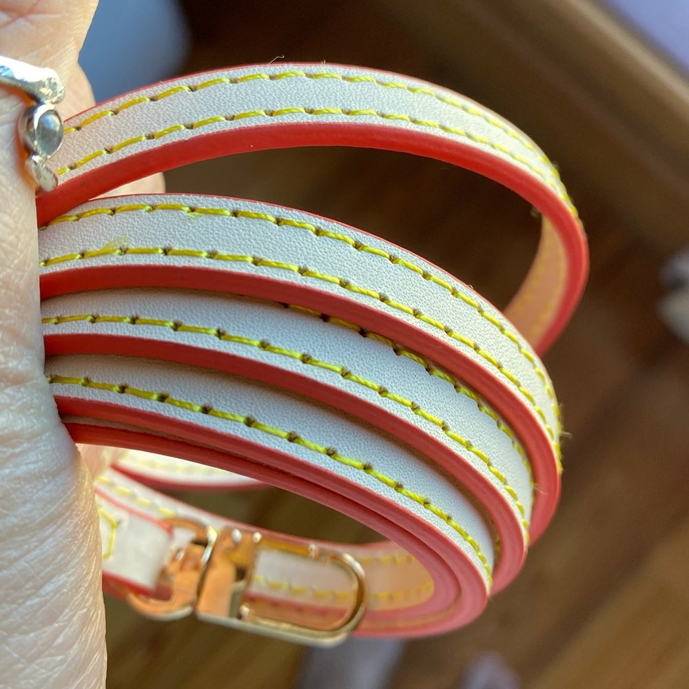 Vachetta leather strap 47”